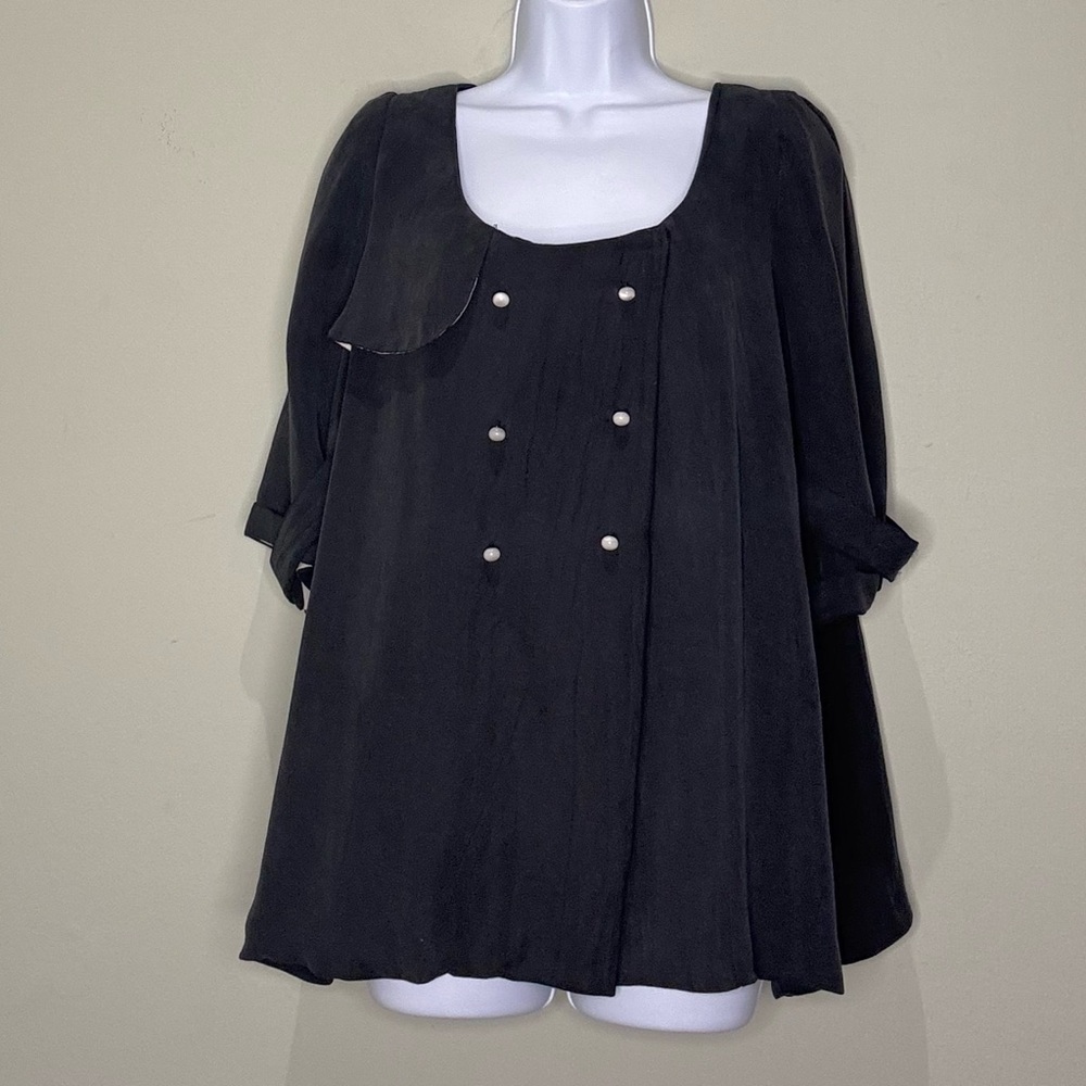Rose navy jacket, size small